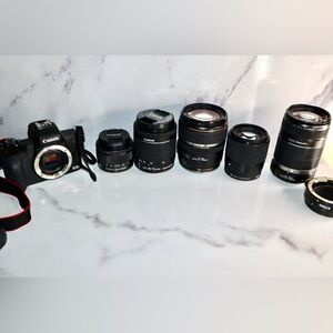 Canon EOS M50 Mark II Camera Bundle with 5 lenses and accessories